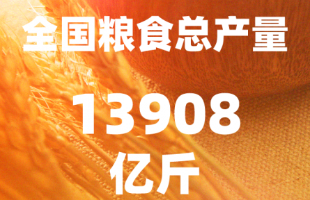 再創(chuàng)歷史新高！2023年全國(guó)糧食總產(chǎn)量13908億斤